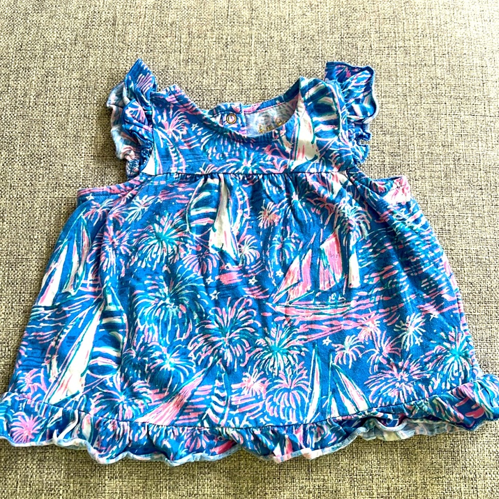 Lilly Pulitzer Cecily dress with matching bloomers 3-6 mos
